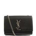 Saint Laurent Cross Body Kate Small in Black, Calfskin Leather