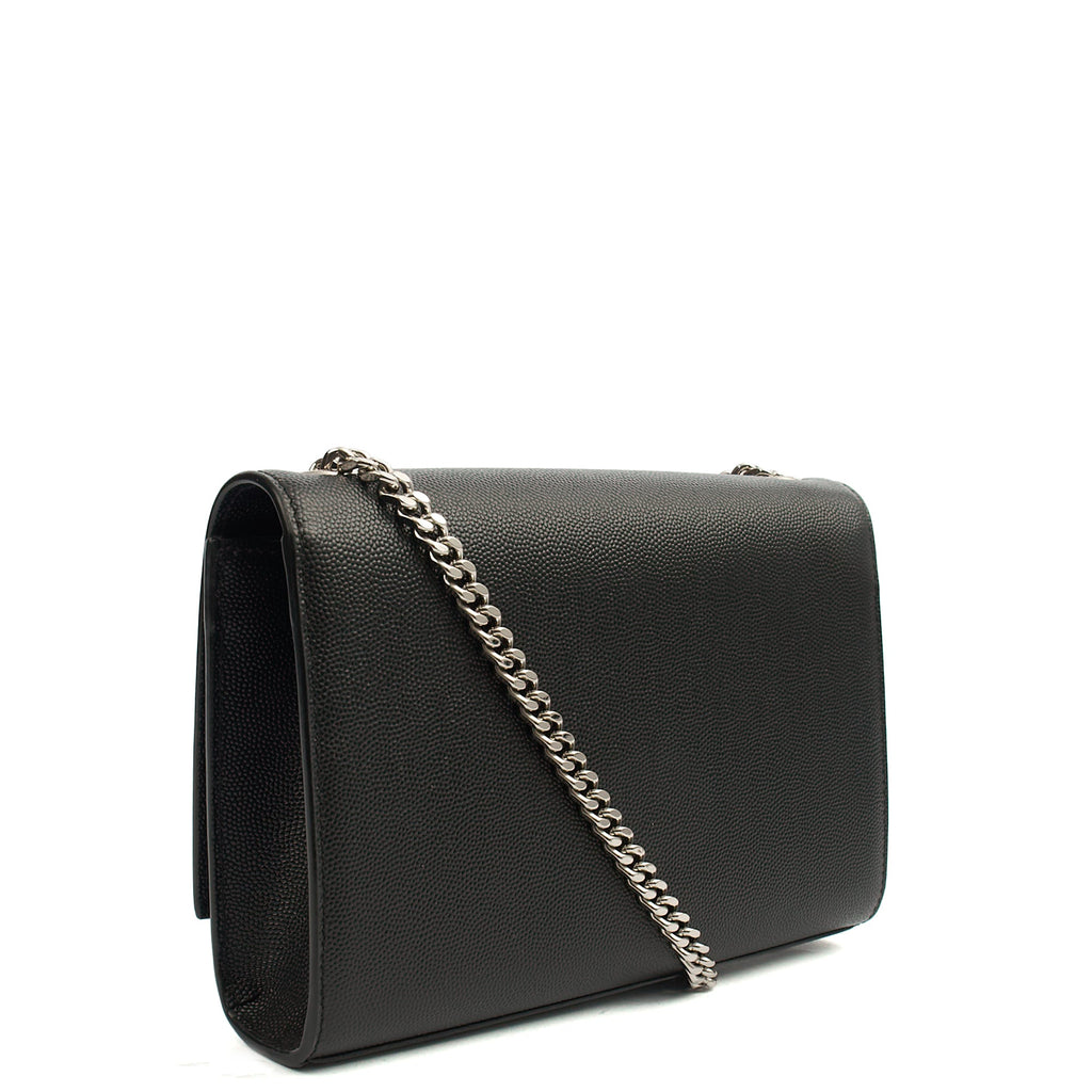 Saint Laurent Cross Body Kate Small in Black, Calfskin Leather
