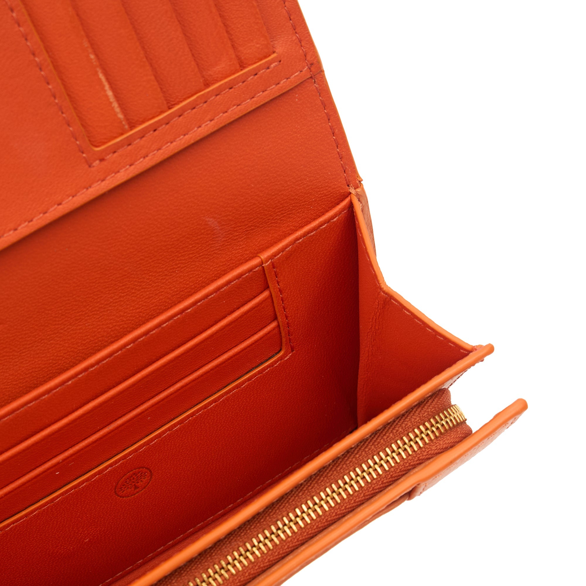 Mulberry Purse Continental Wallet  in Apricot, Leather