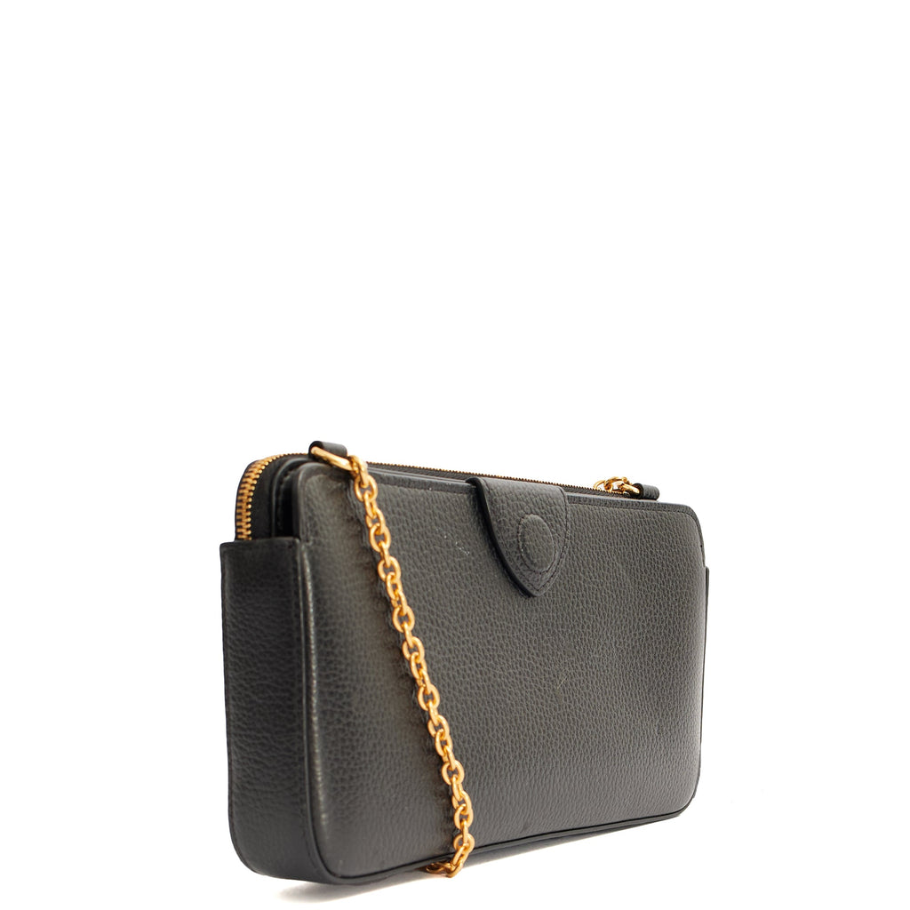 Mulberry Cross Body Crossbody in Black, Calfskin Leather