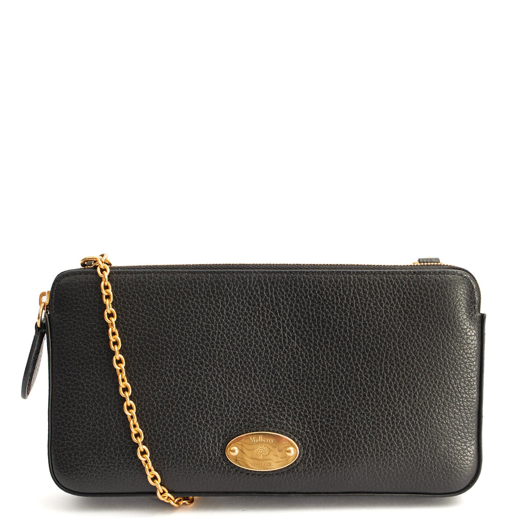 Mulberry Cross Body Crossbody in Black, Calfskin Leather
