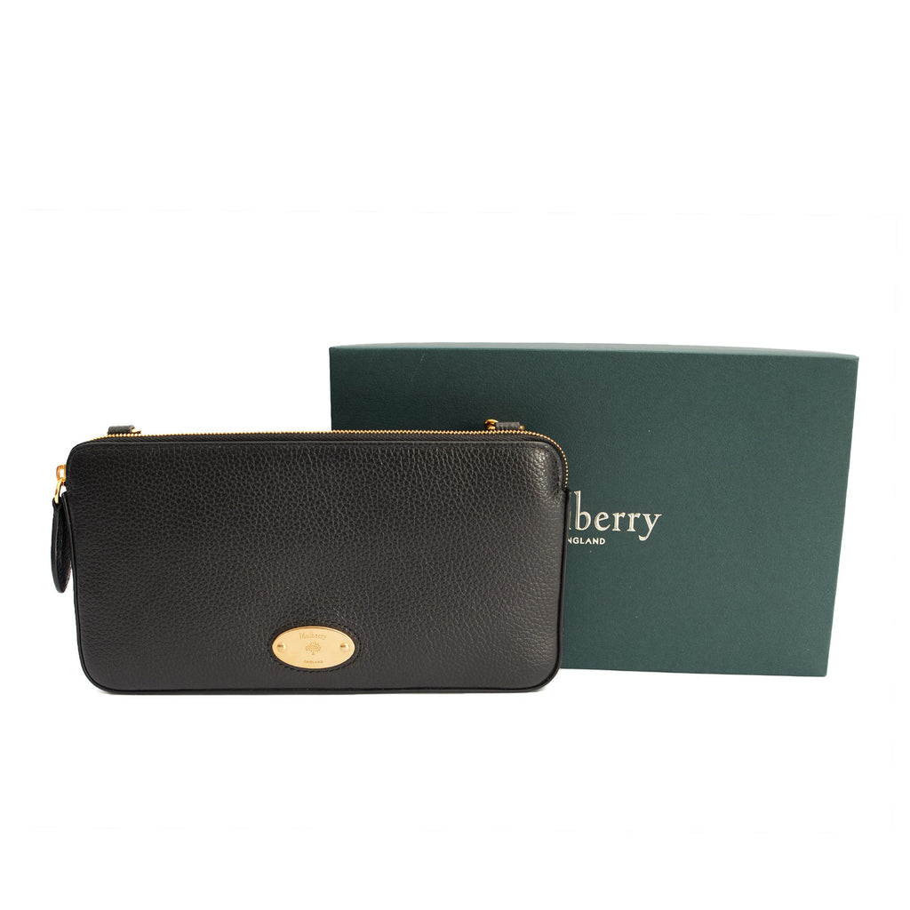 Mulberry Cross Body Crossbody in Black, Calfskin Leather