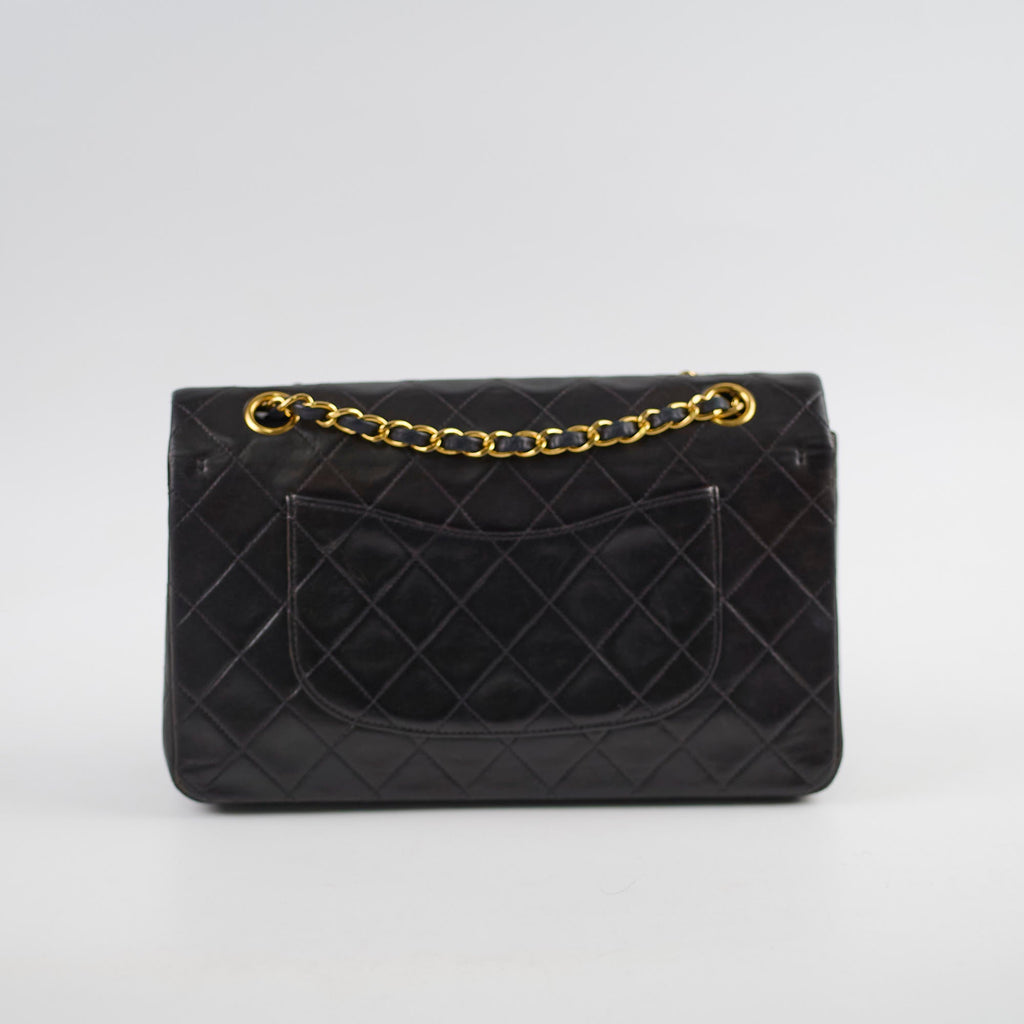 Chanel Vintage Classic Flap Medium/Large M/L Lambskin Black