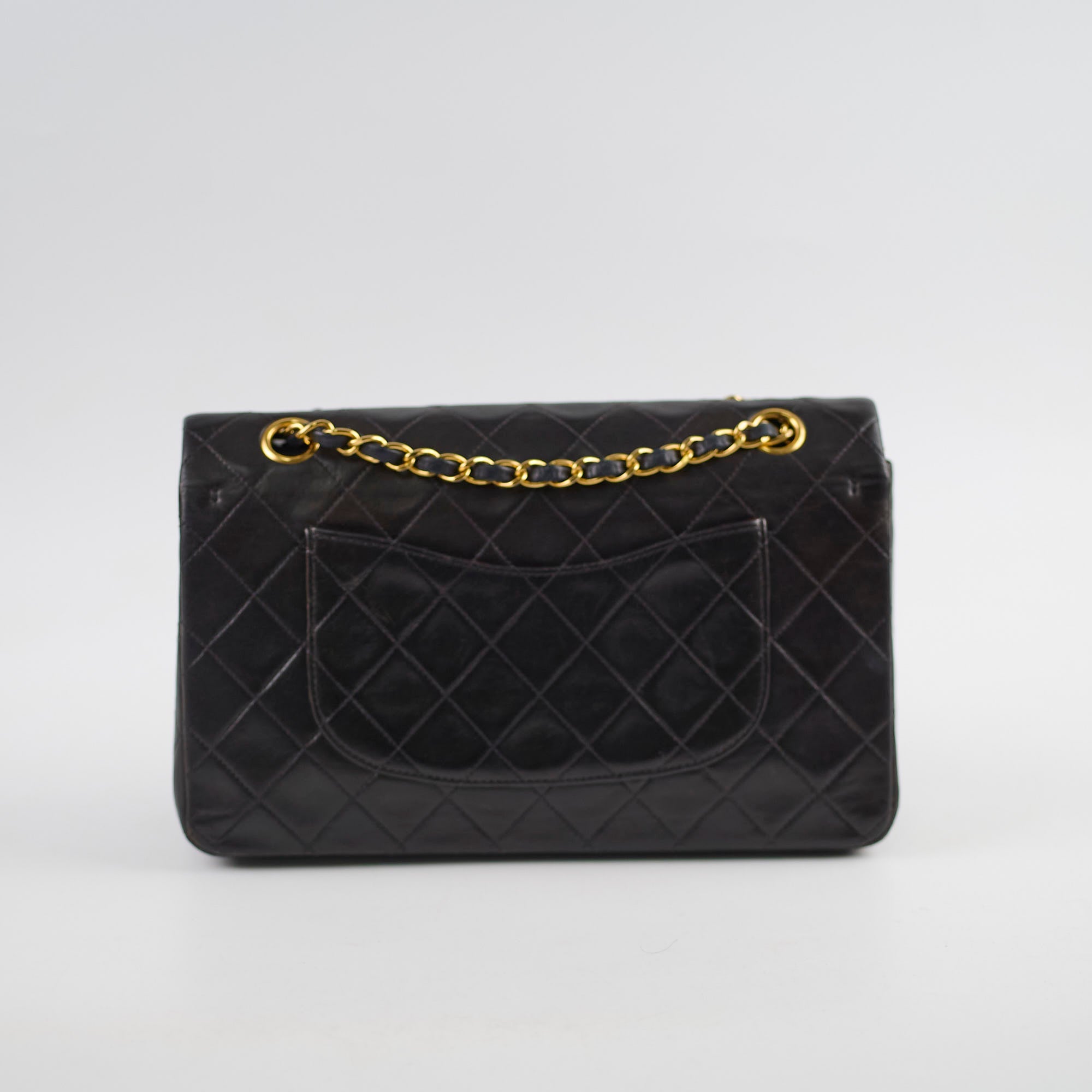 Chanel Vintage Classic Flap Medium/Large M/L Lambskin Black
