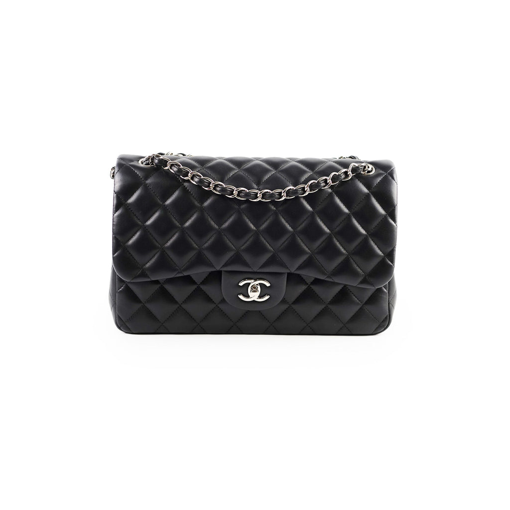 Chanel Classic Flap Jumbo Lambskin Black Series 22