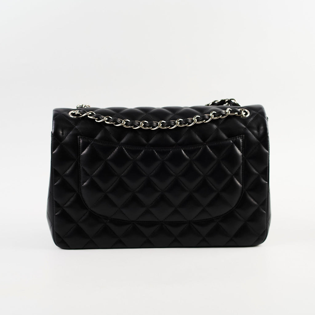 Chanel Classic Flap Jumbo Lambskin Black Series 22