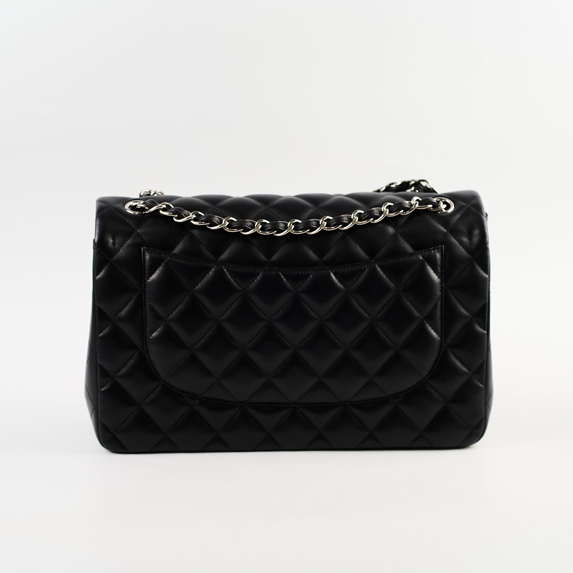 Chanel Classic Flap Jumbo Lambskin Black Series 22