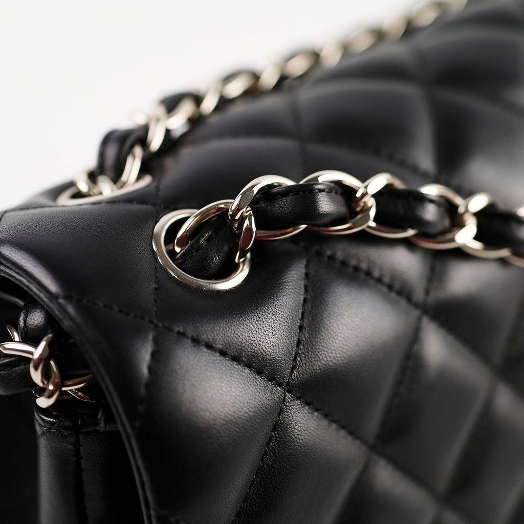 Chanel Classic Flap Jumbo Lambskin Black Series 22