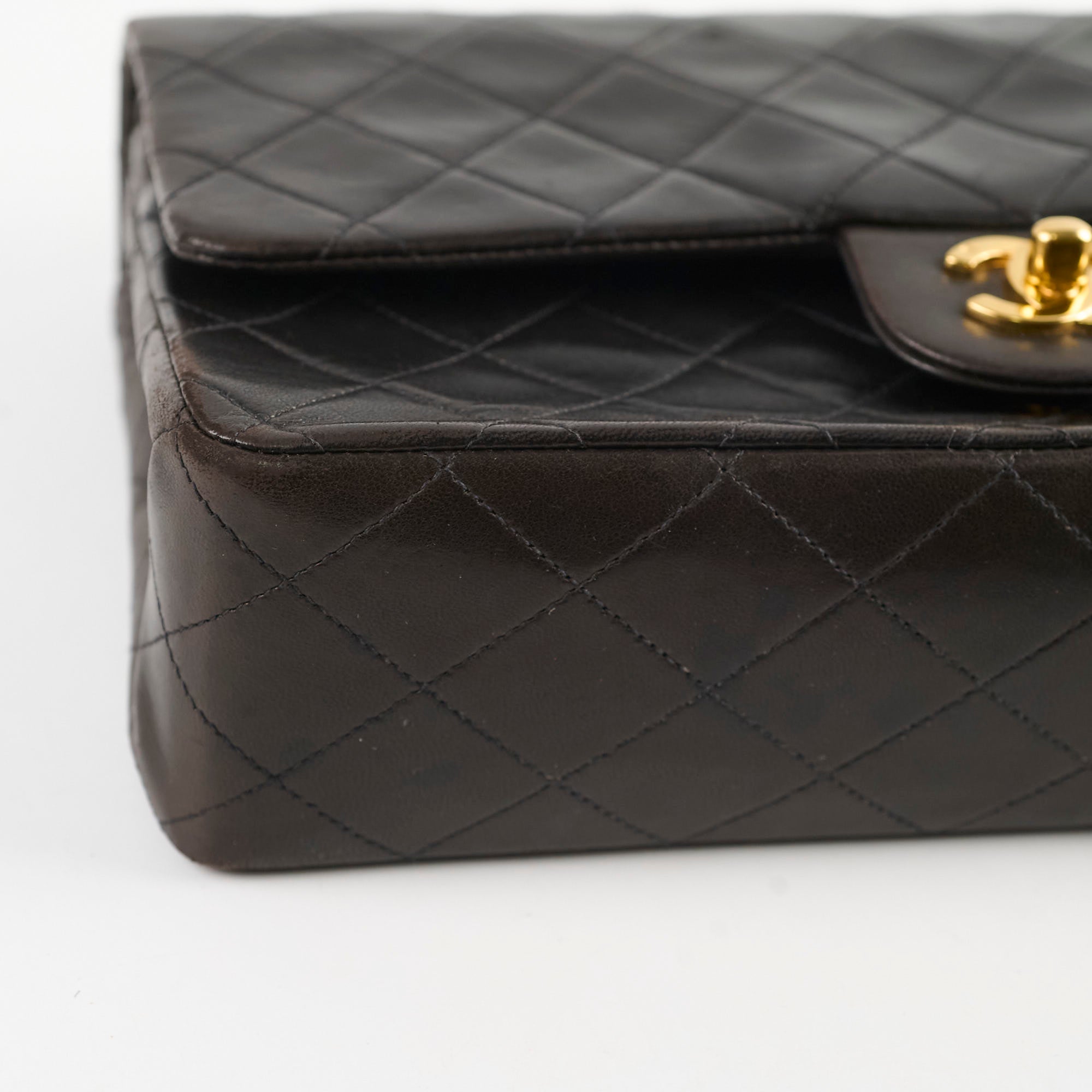 Chanel Vintage Medium M/L 24k Lambskin Classic Flap 4 Series