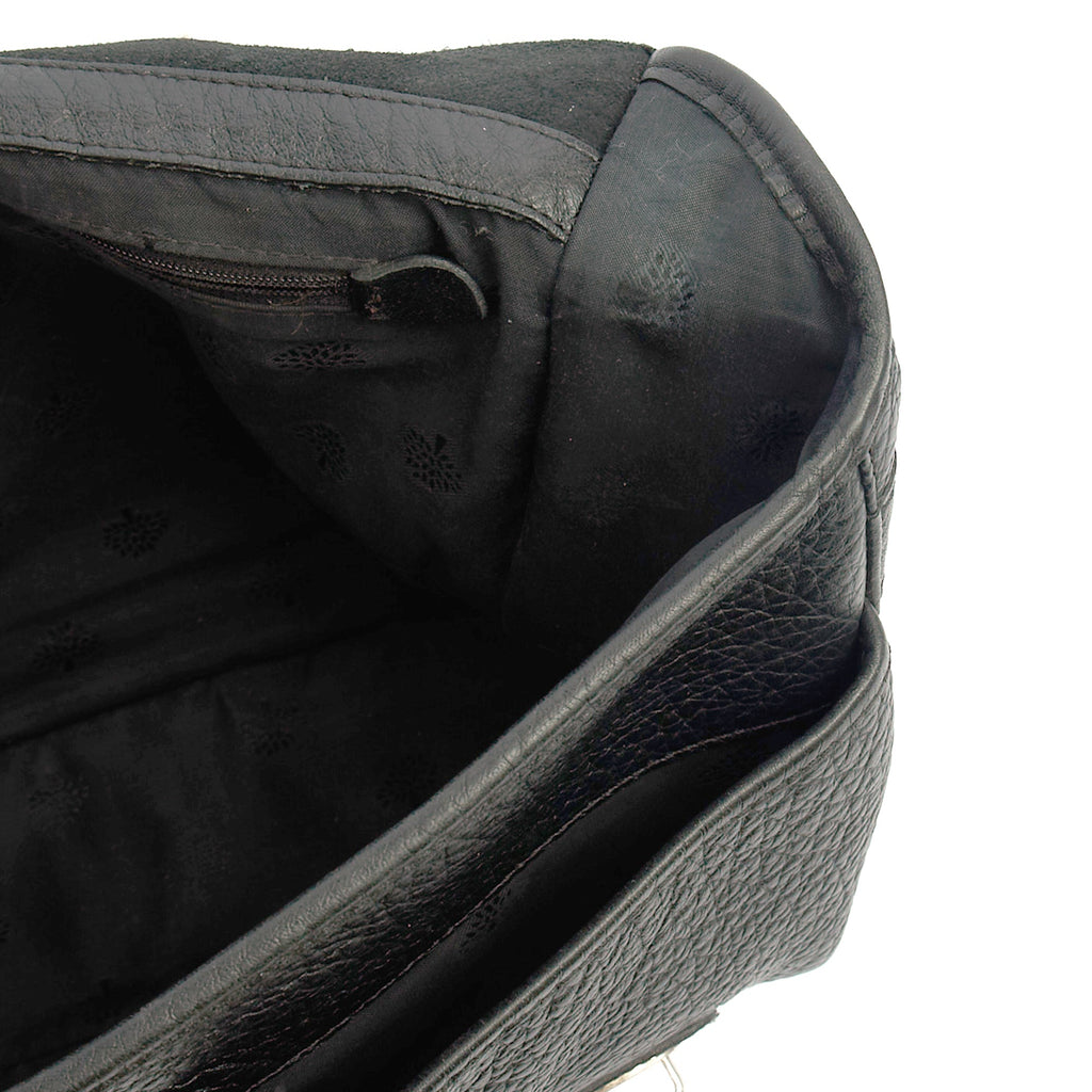 Mulberry Top Handle Trout in Black, Calfskin Leather
