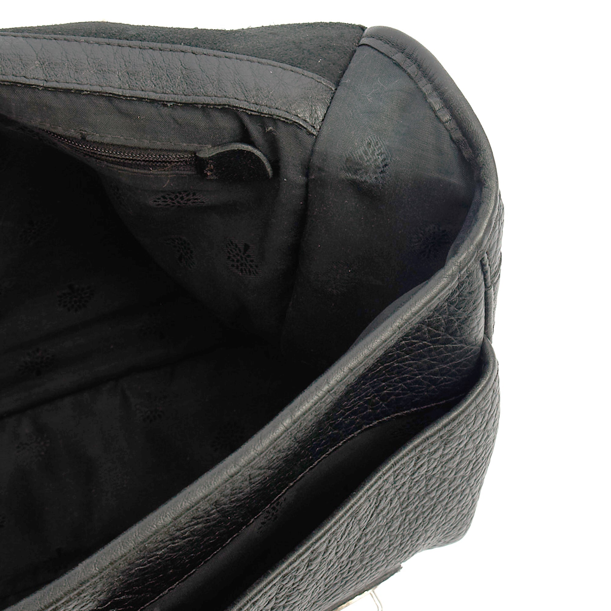 Mulberry Top Handle Trout in Black, Calfskin Leather