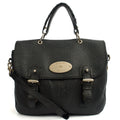 Mulberry Top Handle Trout in Black, Calfskin Leather