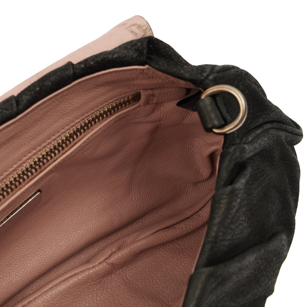 Prada Cross Body Evening Bag in Black, Leather