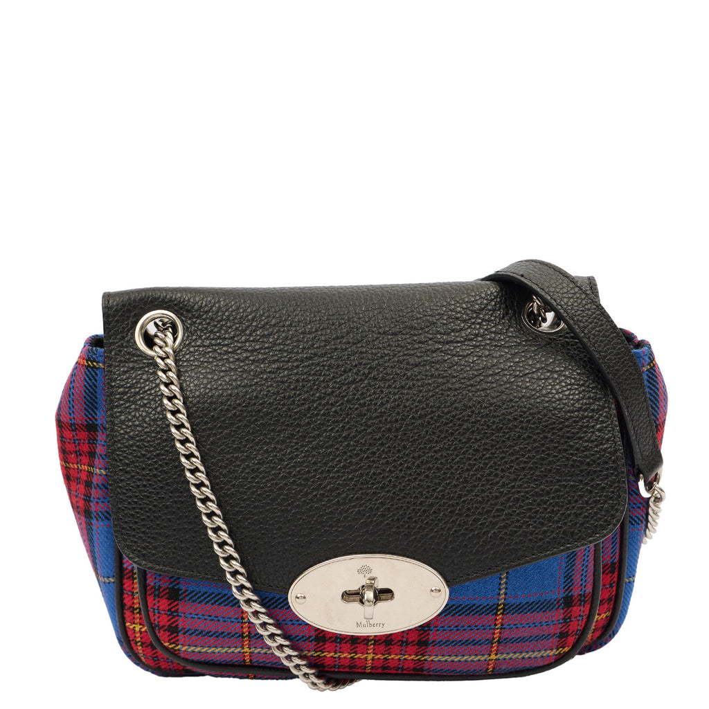 Mulberry Cross Body Darley Shoulder Bag  in Tartan, Canvas