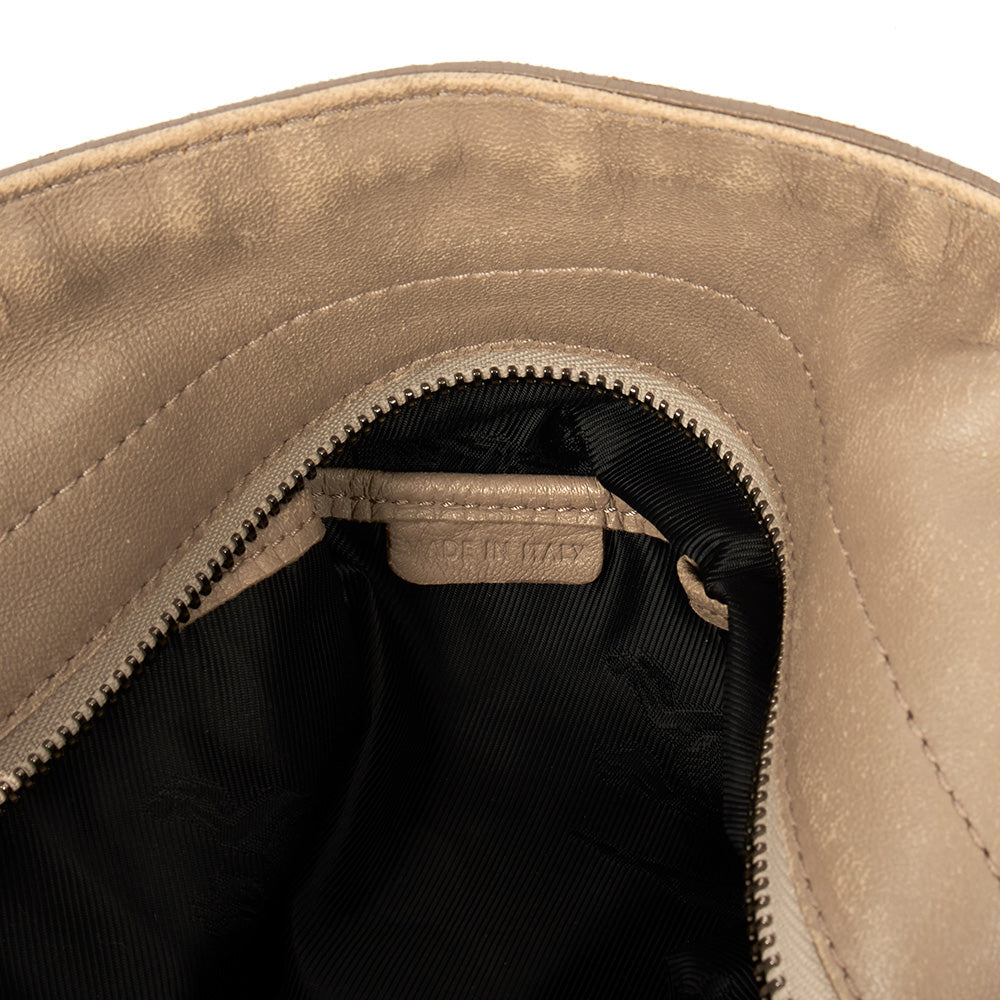 Burberry Tote Shoulder Bag in Grey, Leather