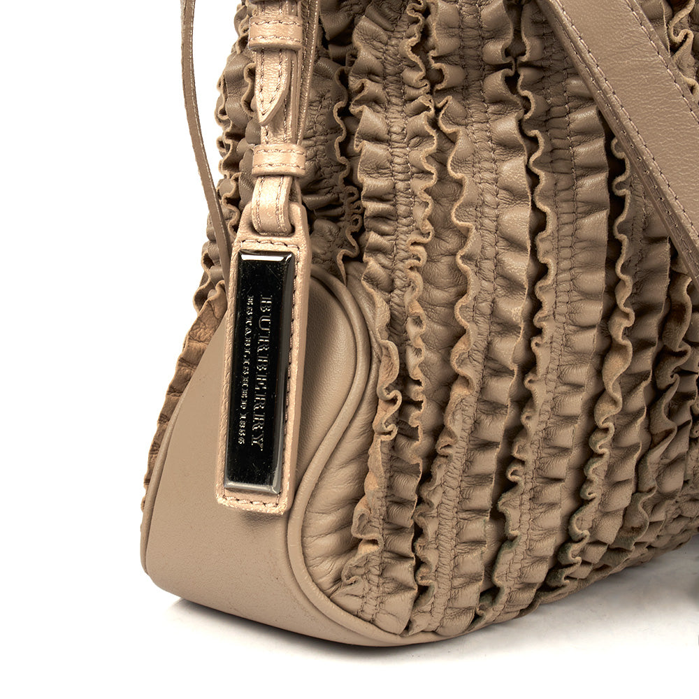 Burberry Tote Shoulder Bag in Grey, Leather