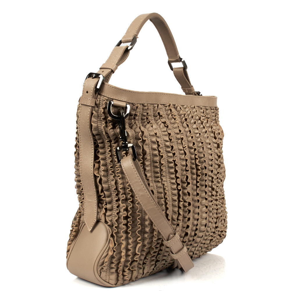 Burberry Tote Shoulder Bag in Grey, Leather