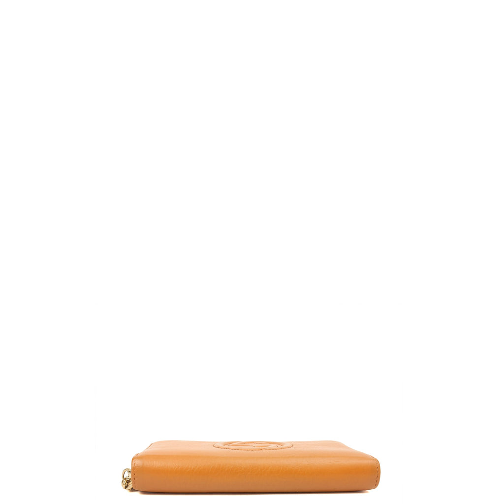 Gucci Wallet Soho Zip Around Wallet in Orange, Leather