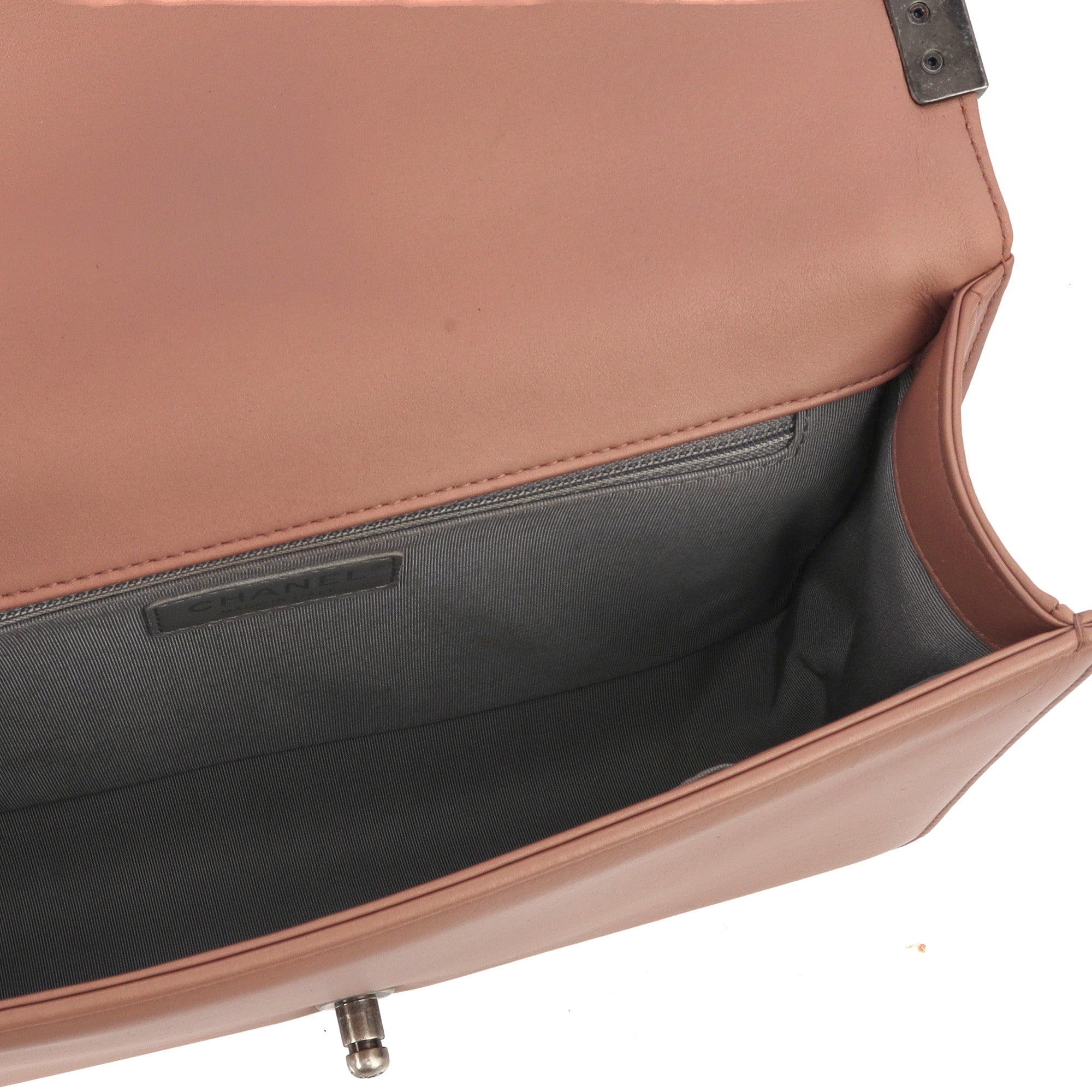 Chanel Shoulder Bag Boy - Medium in Pink, Calfskin Leather