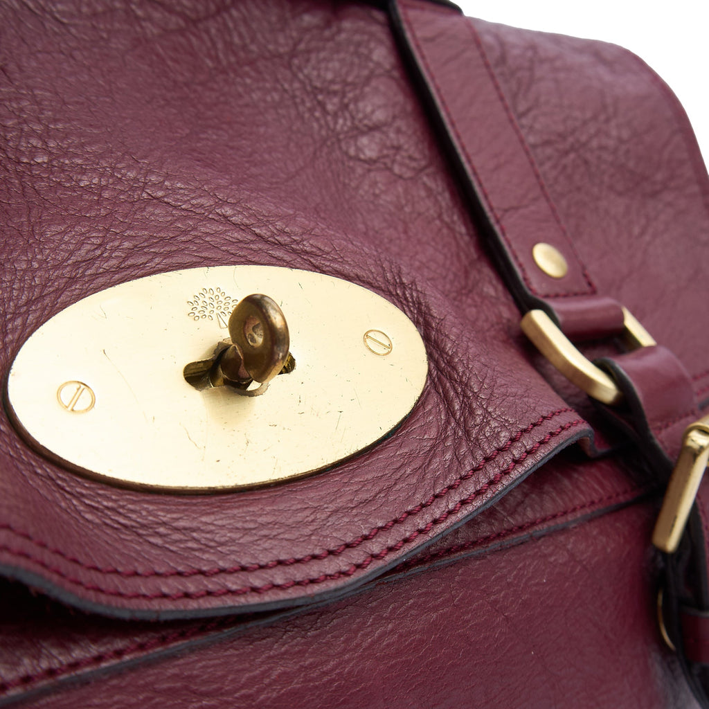 Mulberry Tote Alexa in Red, Calfskin Leather