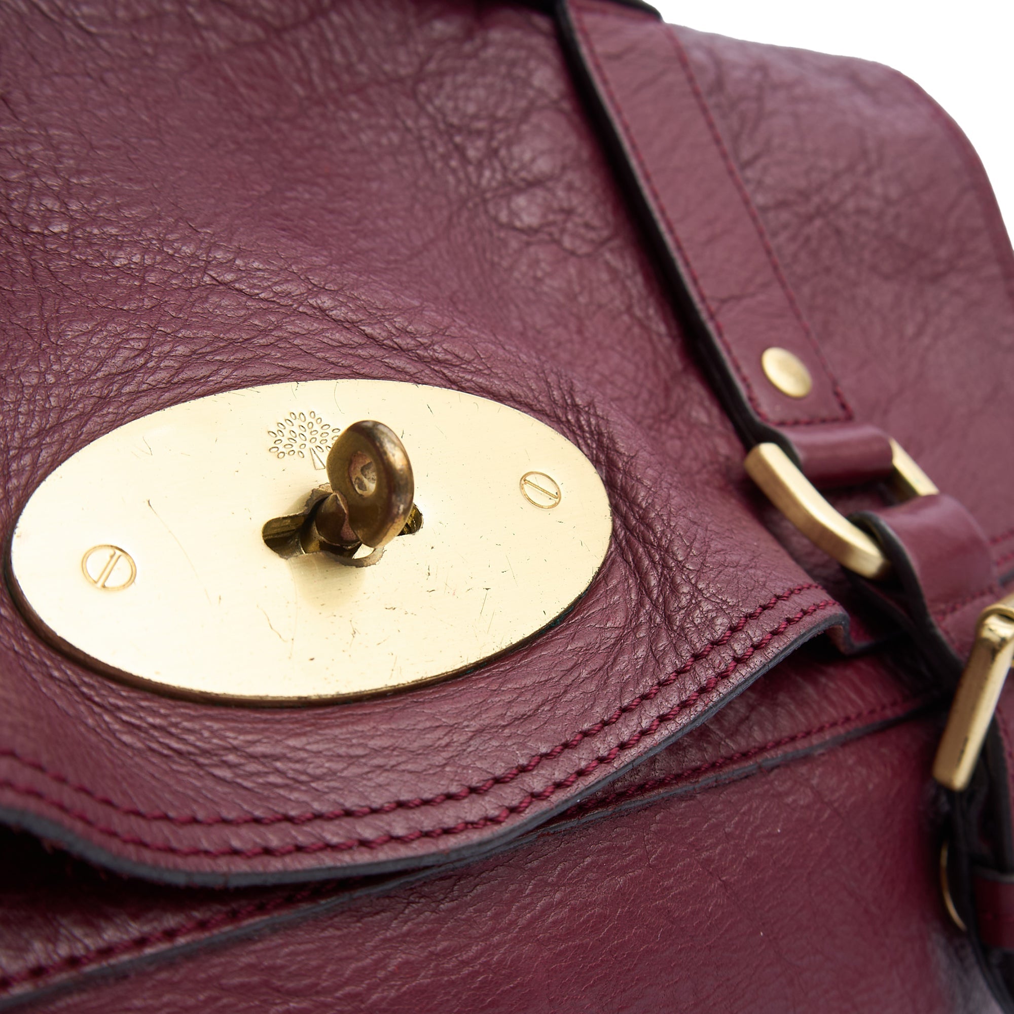 Mulberry Tote Alexa in Red, Calfskin Leather