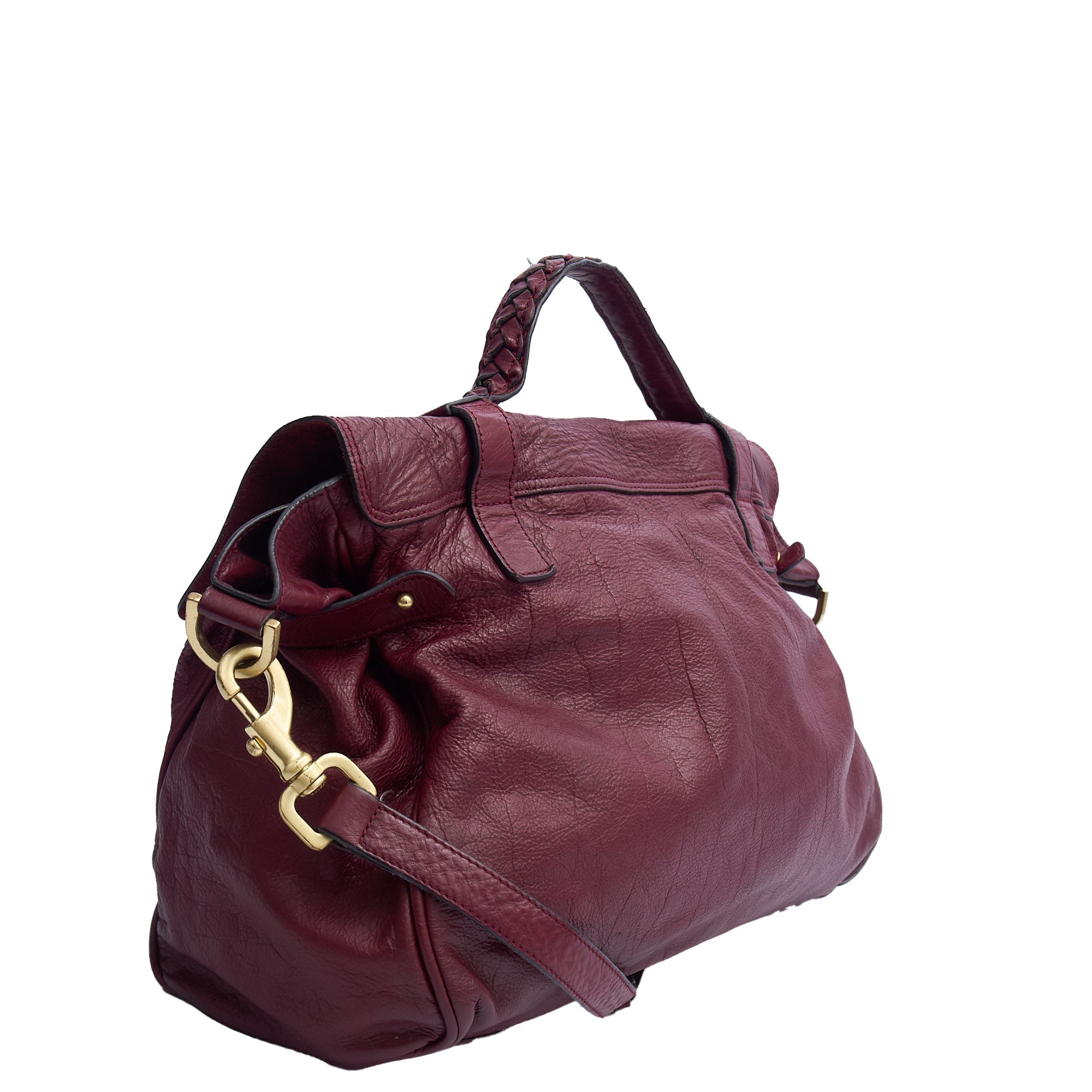 Mulberry Tote Alexa in Red, Calfskin Leather