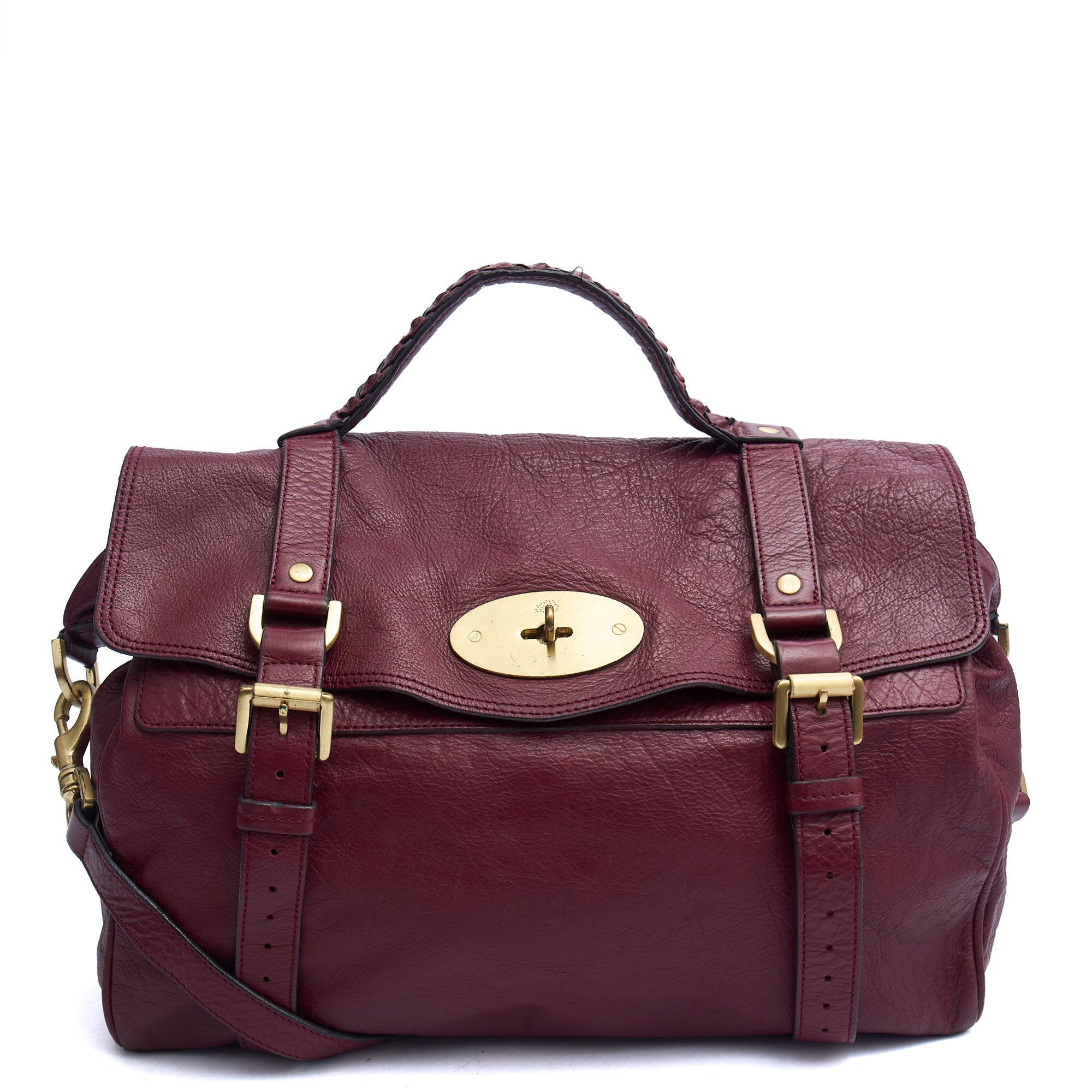 Mulberry Tote Alexa in Red, Calfskin Leather