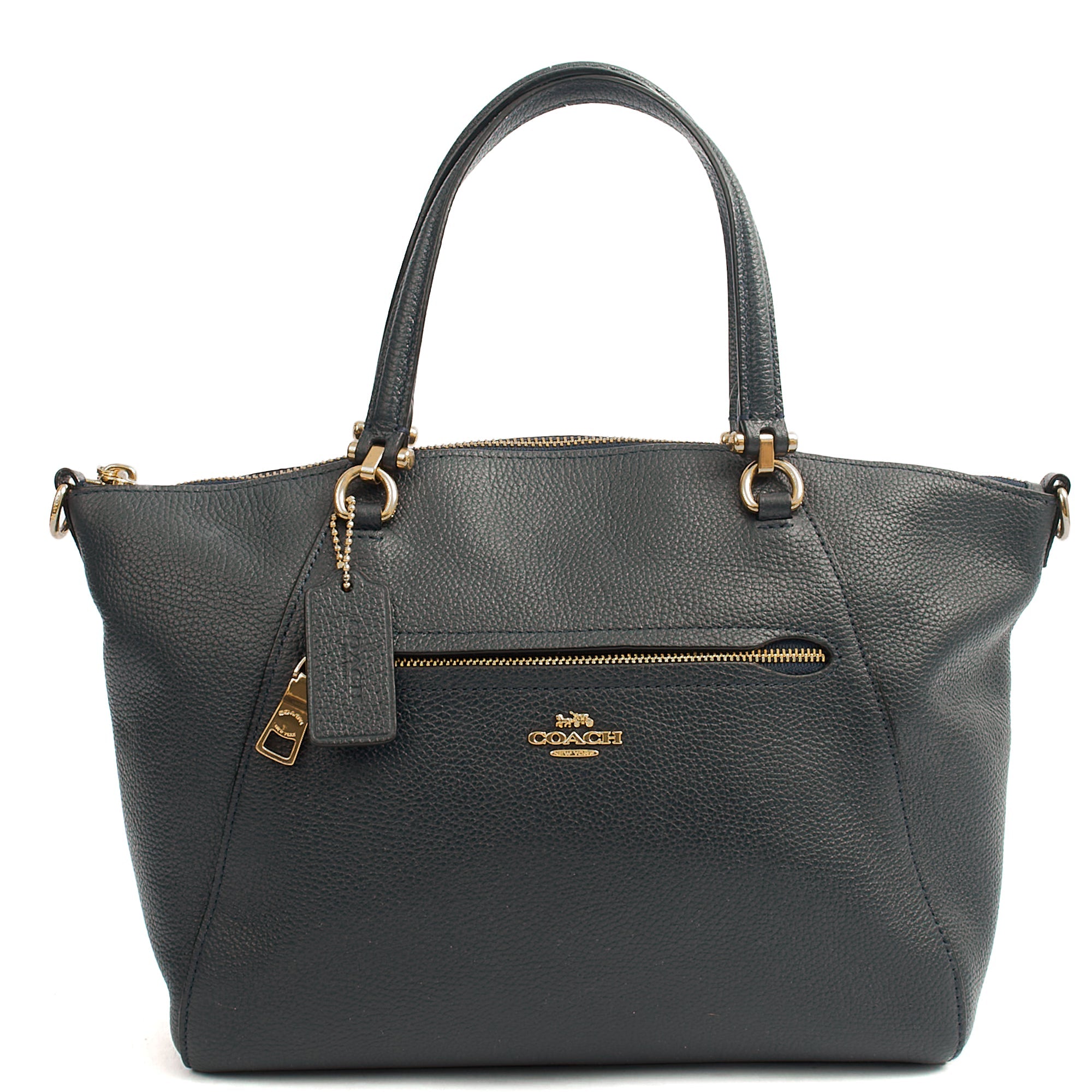 Coach Cross Body Prairie Satchel in Navy, Leather