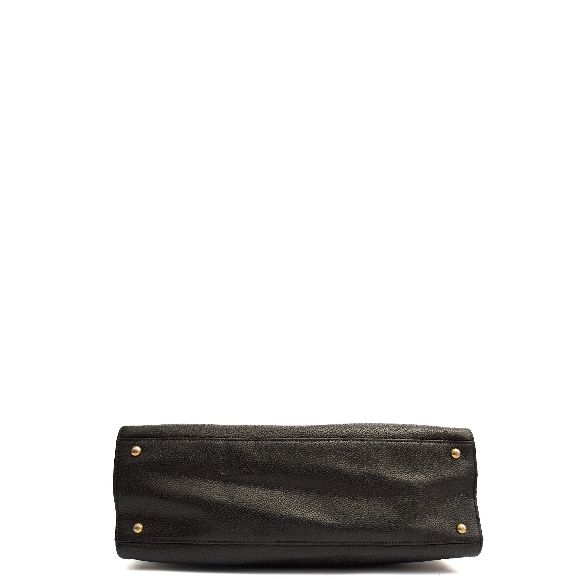 Chanel Tote Vintage Tote in Black, Caviar Leather