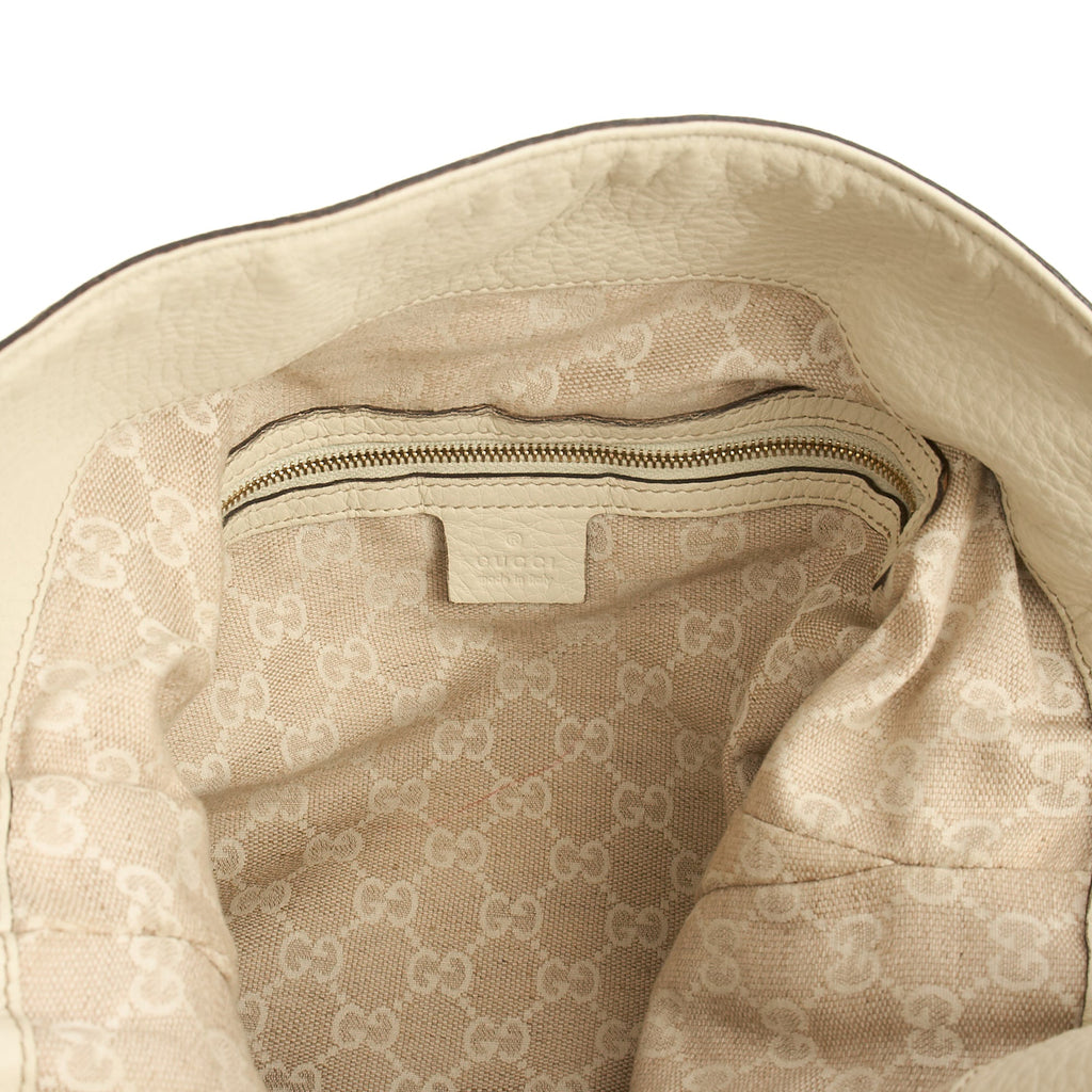 Gucci Tote Bamboo hobo in Cream, Leather