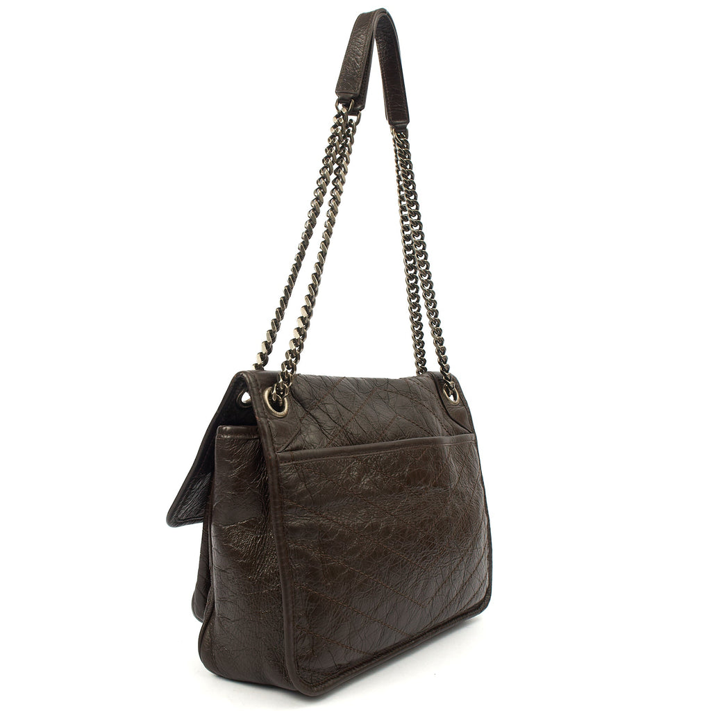 Saint Laurent Shoulder Bag Niki - Medium in Brown, Calfskin Leather