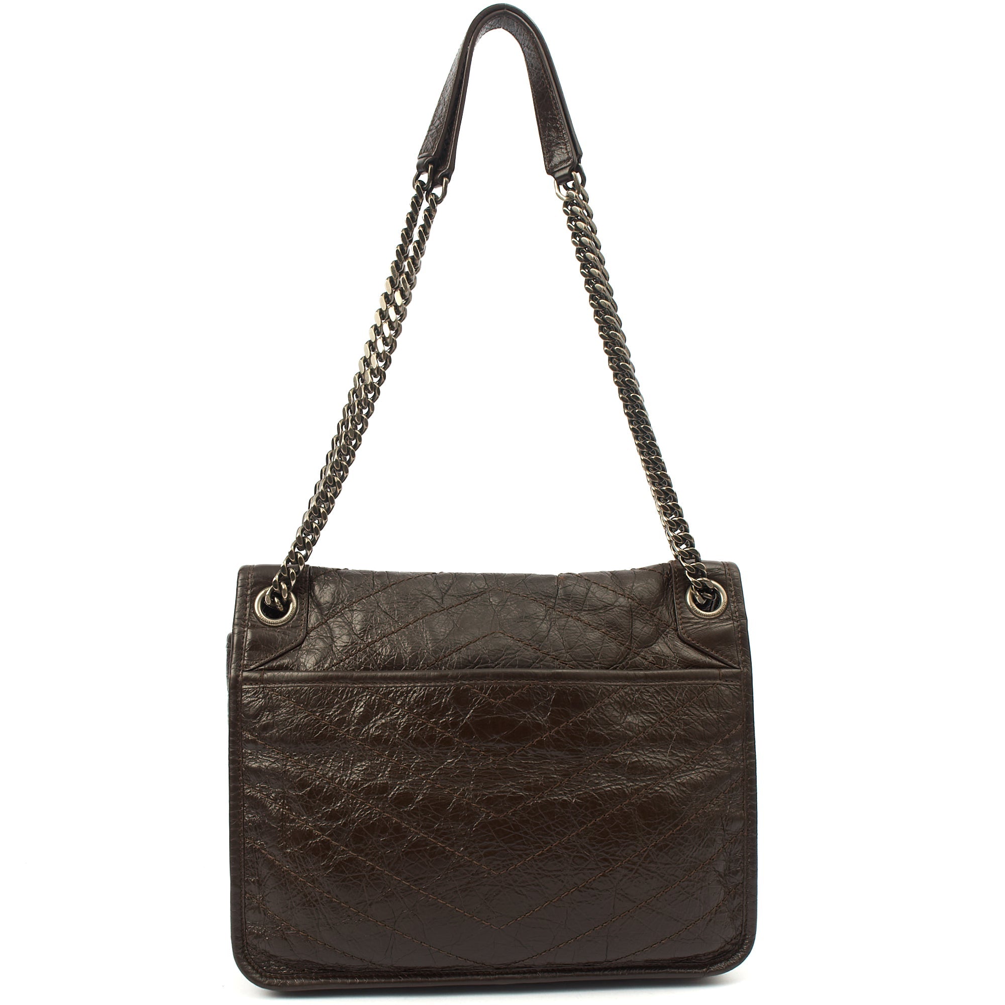 Saint Laurent Shoulder Bag Niki - Medium in Brown, Calfskin Leather