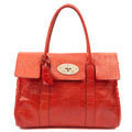Mulberry Tote Bayswater Heritage in Red, Exotic Effect Leather