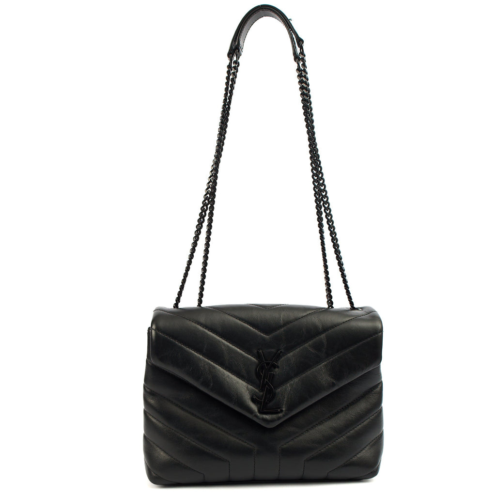 Saint Laurent Cross Body Lou Lou - Small in Black, Leather
