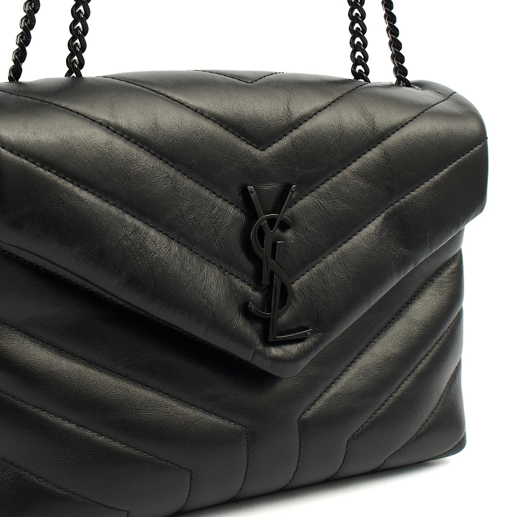 Saint Laurent Cross Body Lou Lou - Small in Black, Leather