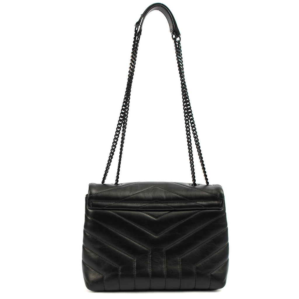 Saint Laurent Cross Body Lou Lou - Small in Black, Leather