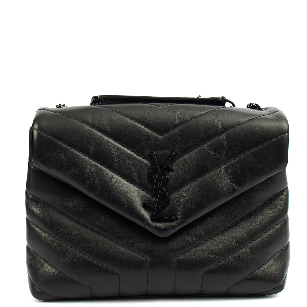 Saint Laurent Cross Body Lou Lou - Small in Black, Leather