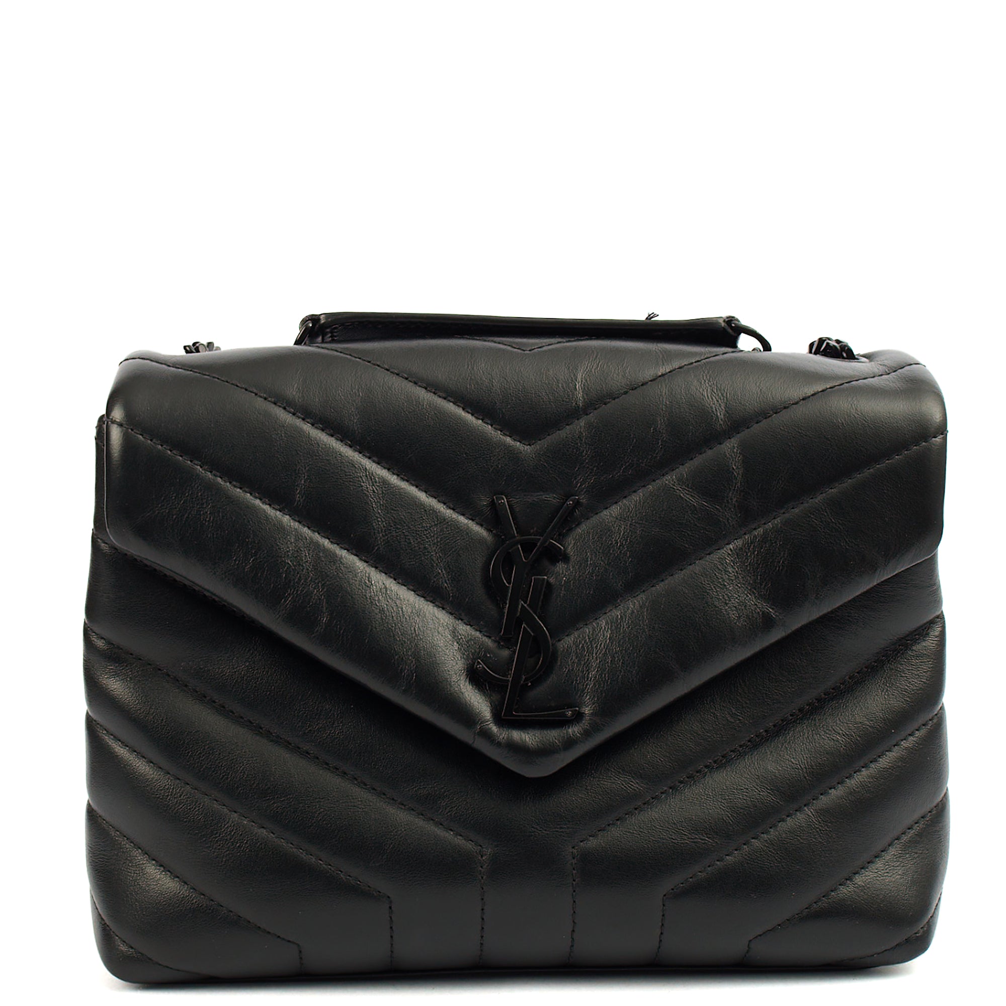 Saint Laurent Cross Body Lou Lou - Small in Black, Leather