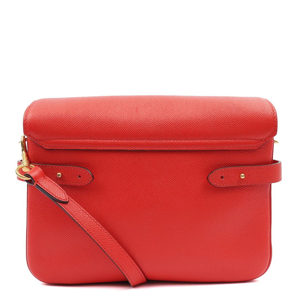 Mulberry Cross Body Belted Bayswater Satchel  in Scarlett, Calfskin Leather