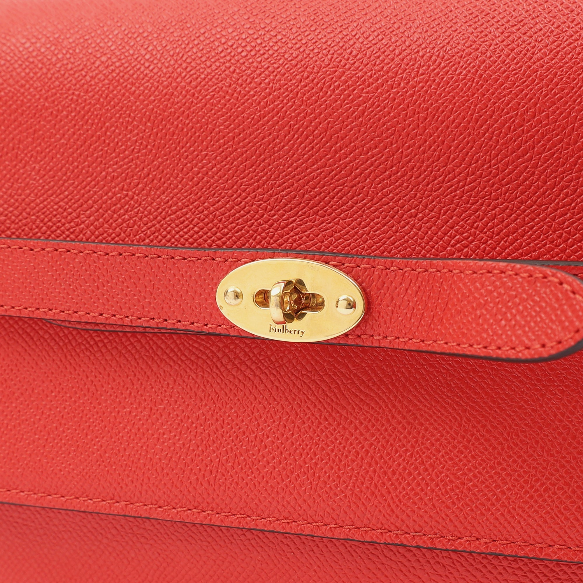 Mulberry Cross Body Belted Bayswater Satchel  in Scarlett, Calfskin Leather