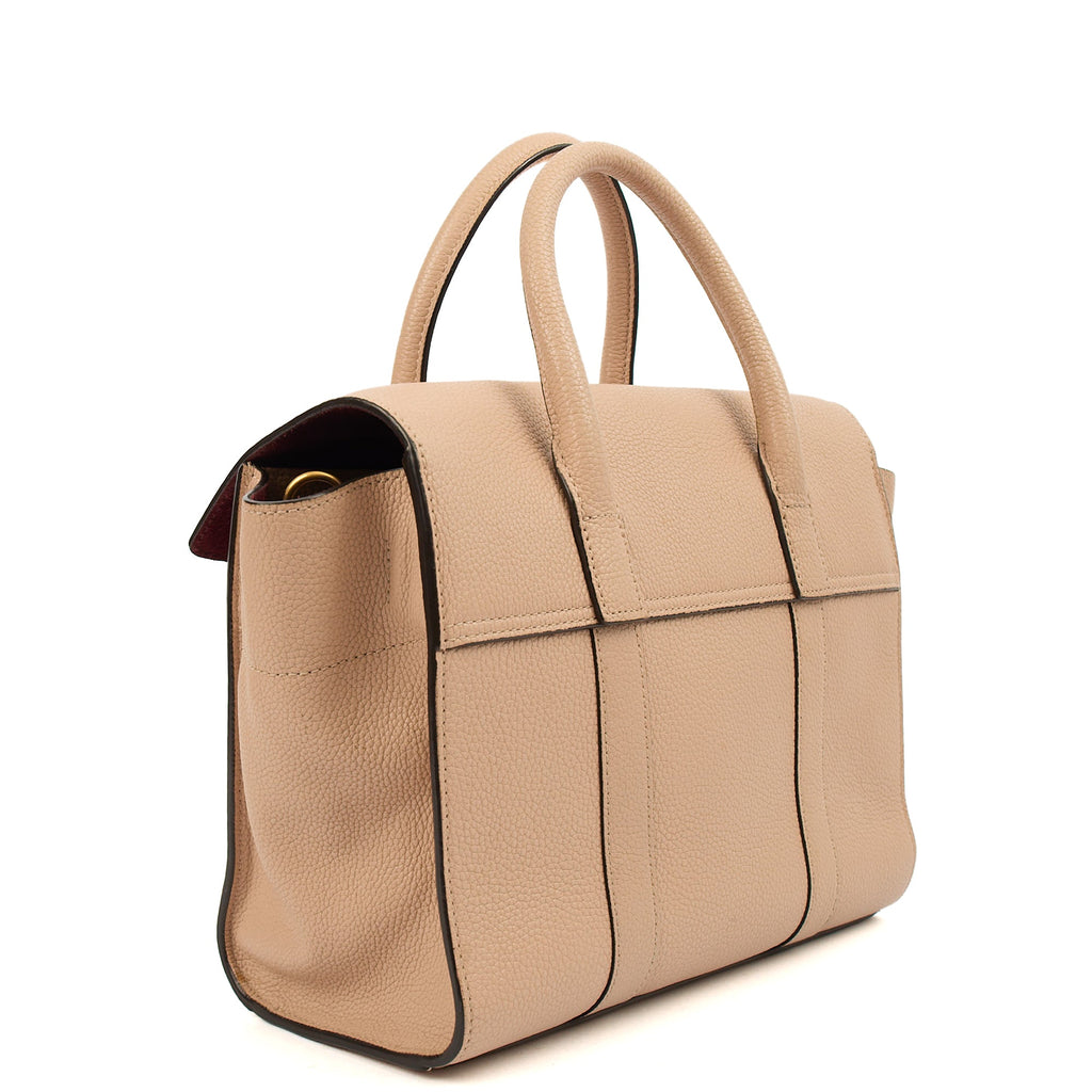 Mulberry Top Handle Bayswater with Strap- Small in Rose Water, Calfskin Leather
