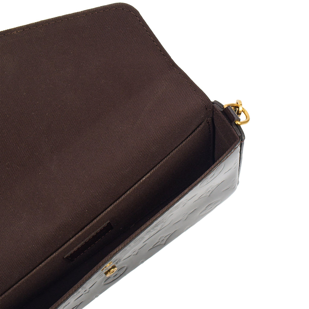 Louis Vuitton Cross Body Felicie Pochette in Amarante, Vernis