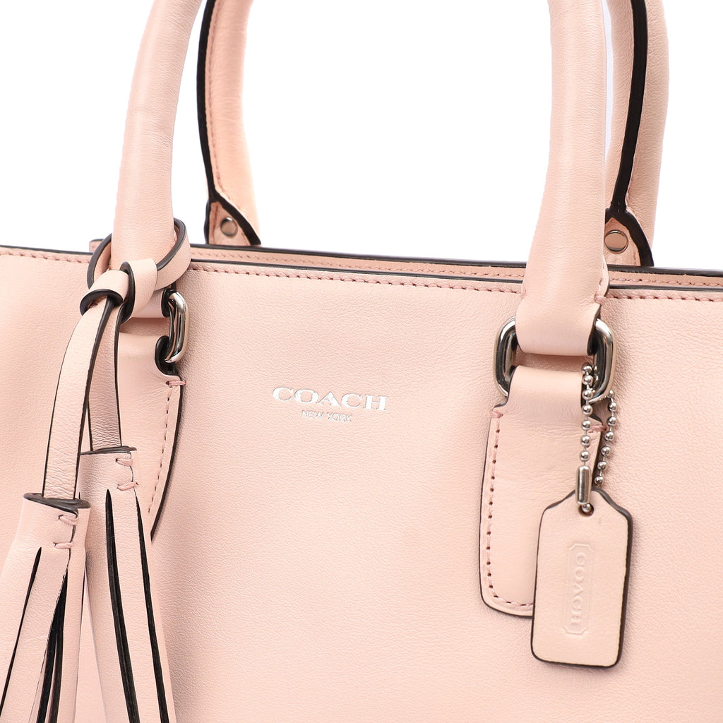 Coach Tote Legacy Shoulder Bag in Pink, Leather