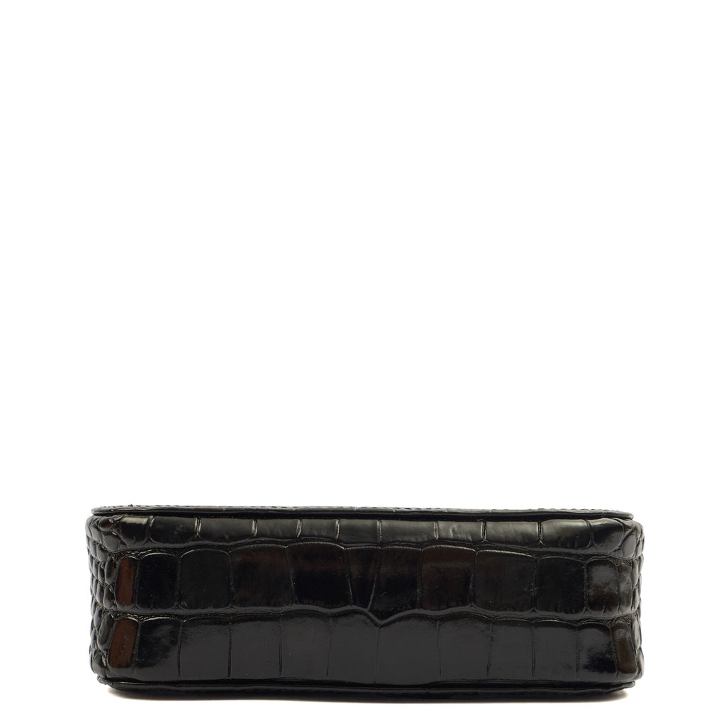Balenciaga Cross Body Everyday Camera Bag - XS in Black, Exotic Effect Leather