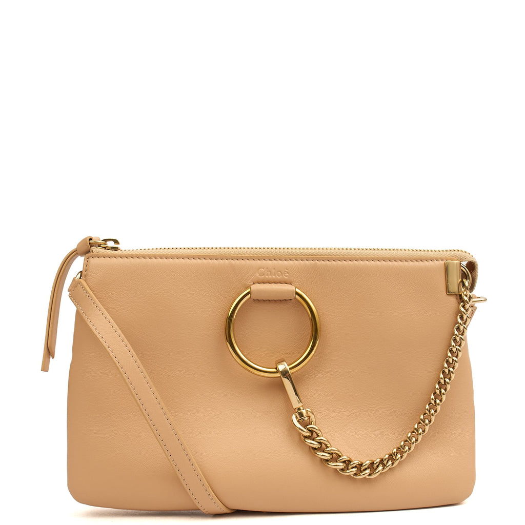 Chloe Cross Body Faye - Small in Neutral, Calfskin Leather