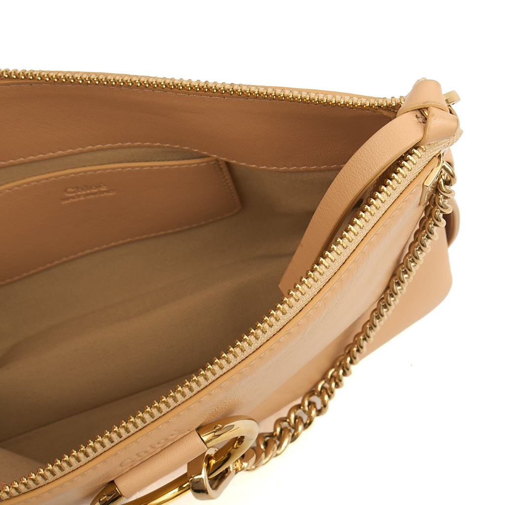 Chloe Cross Body Faye - Small in Neutral, Calfskin Leather