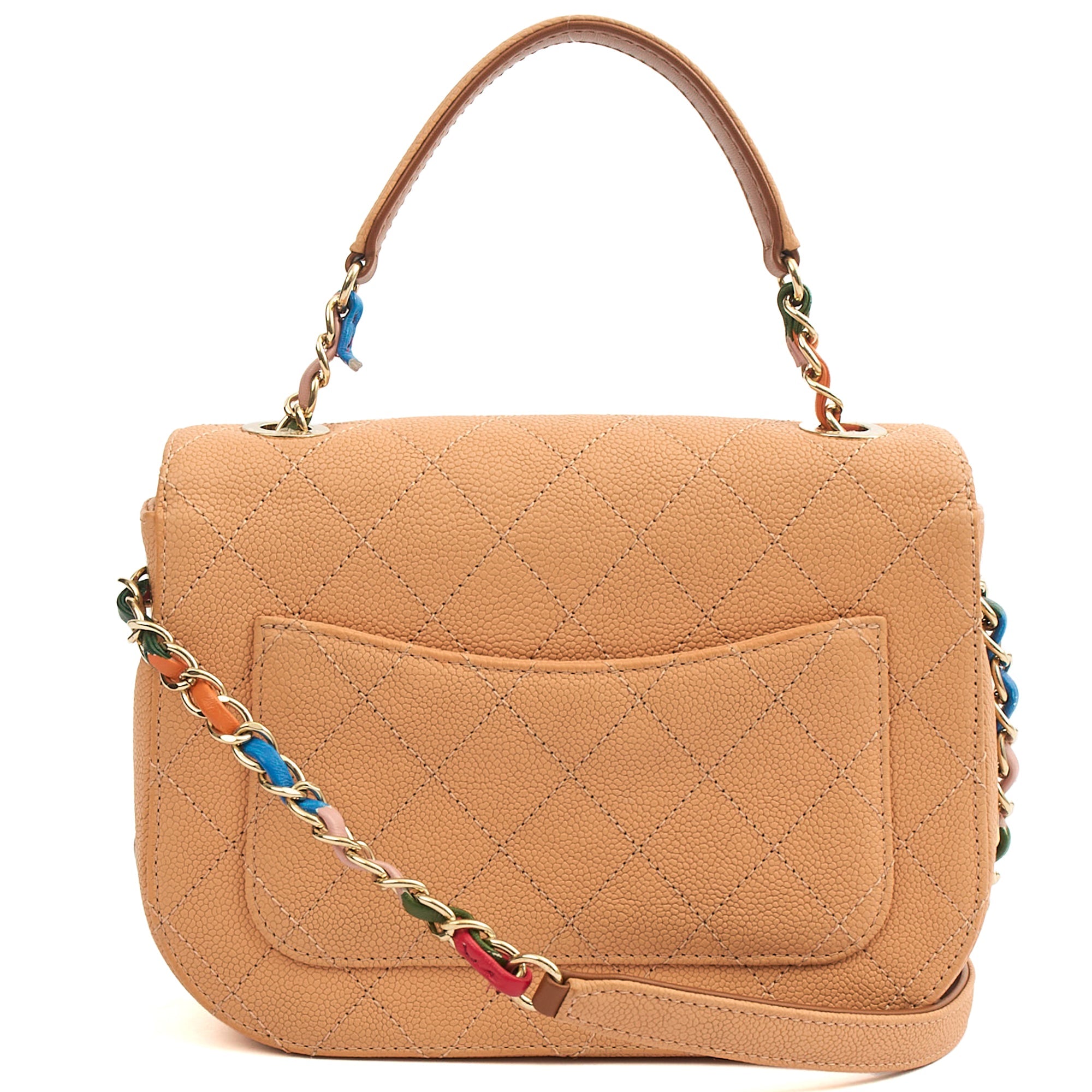 Chanel Cross Body Cuba CC Bag in Orange, Caviar Leather