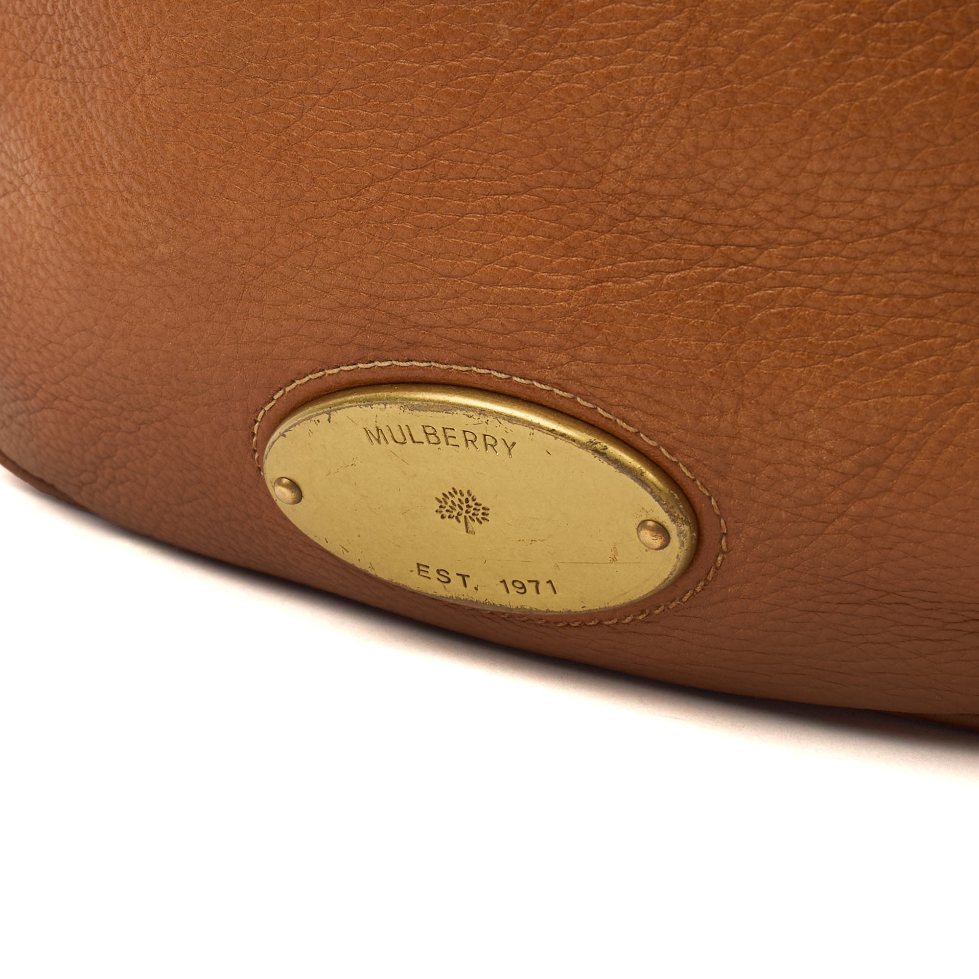 Mulberry Tote Mitzy Hobo in Oak, Calfskin Leather