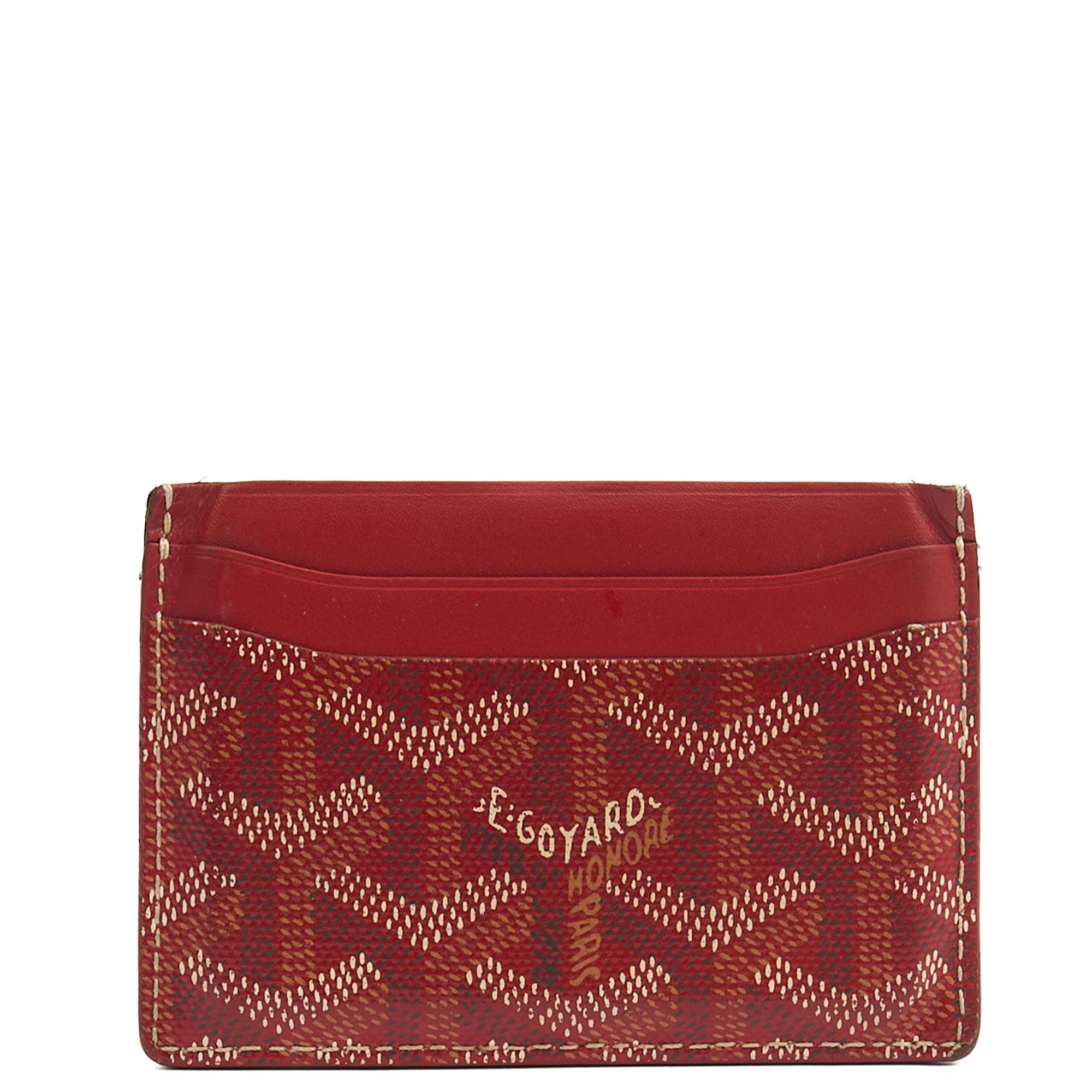 Goyard  Holder Sulpice  Holder in Red, Leather