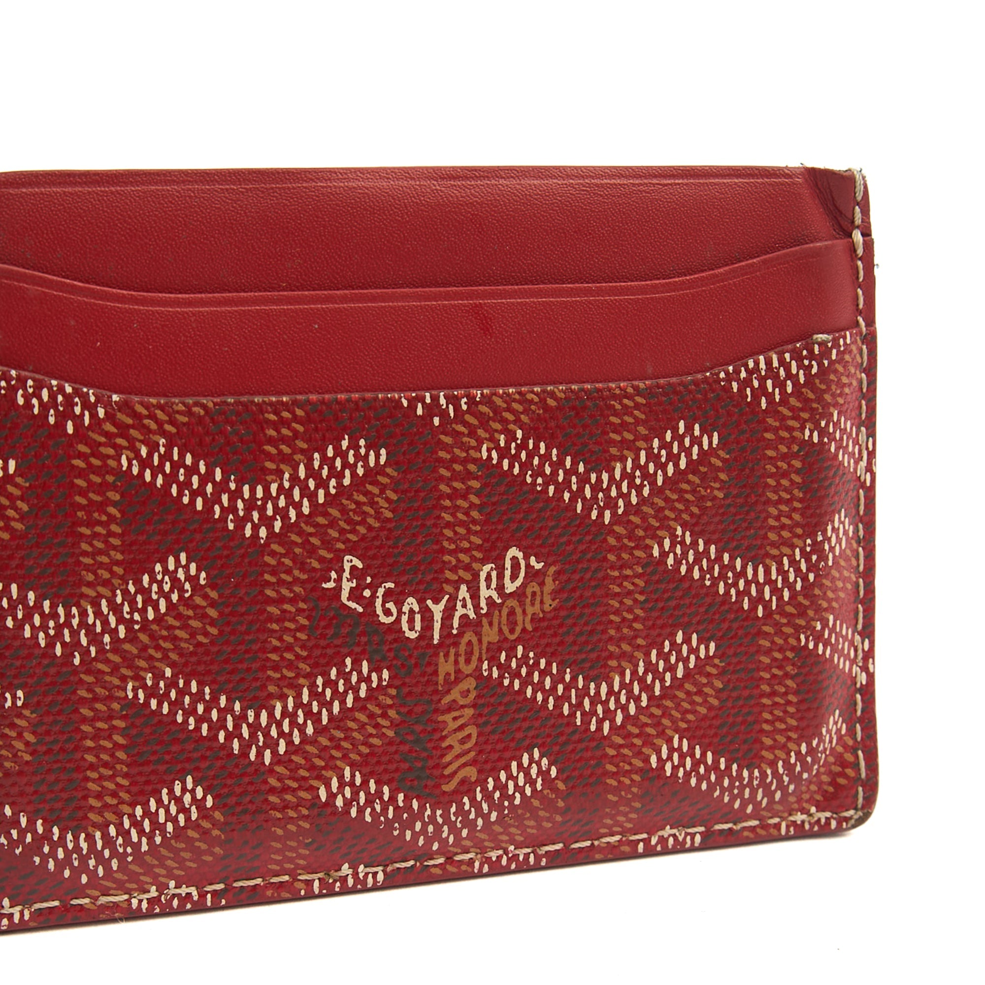 Goyard  Holder Sulpice  Holder in Red, Leather